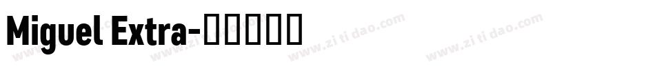 Miguel Extra字体转换